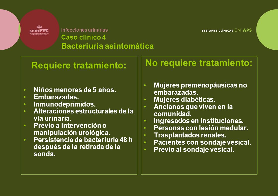 Urinaria despues de infeccion